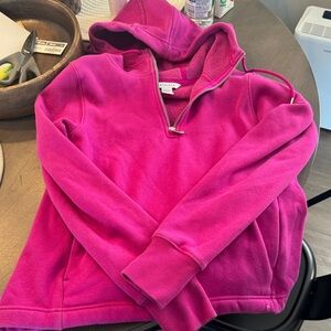 Athleta Magenta Half-Zip Women's Hoodie